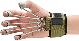 Finger Exerciser Hand Strengthener 20 lbs Hand Exercise Equipment Finger Resistance Band Climbing Finger Strengthener Guitar Finger Stretcher Finger Extensor Strengthener(Green)