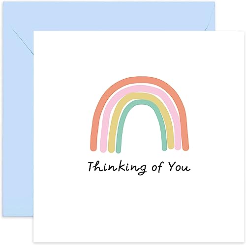 Thinking Of You Karte Mit Gänseblümchen-Kranz – Leere Innenseite, Für Beileid & Genesung