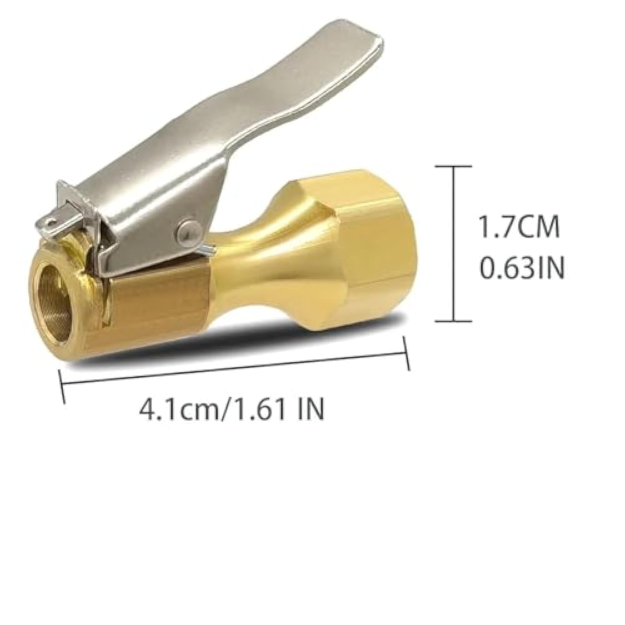Brass Locking Tire Inflator Nozzle Adapter, Pack of 1