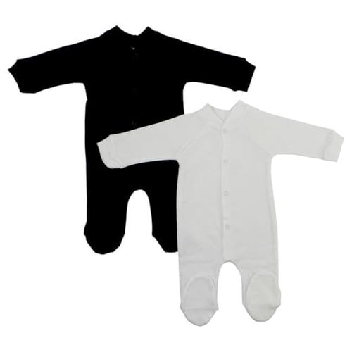 Interlock Closed-Toe Sleep & Play Black & White - Small