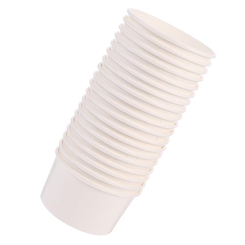 WRITWAA 100 Pezzi coppa gelato tazza di budino tazze di cheesecake per antipasti tazze da portata piccolo Tazze di gelato ciotola di gelato contenitore per dolci carta bianca