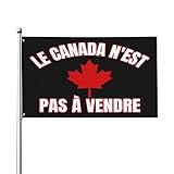 Flagge „Le Canada N'Est Pas à Vendre“, 91 x 152 cm, Hausbanner, Außenschild für Bootswerft
