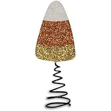 Bethany Lowe Halloween Candy Corn Miniature Tin Tree Topper