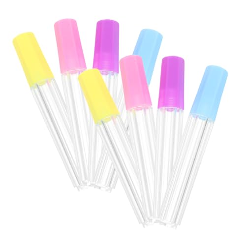 Hohopeti 8piezas Contenedor Plástico Transparente Para Agujas De Coser De Tubos Almacenaje Con Tapa Ajustada Organizador Portátil Para Bordado y Costura Fácil Identificación Resistente y Li