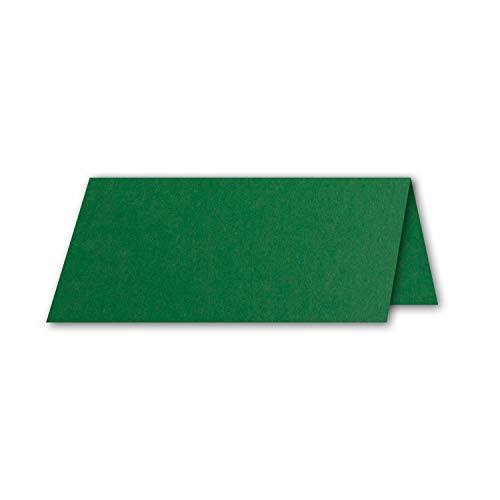 FarbenFroh by GUSTAV NEUSER 25x place cards in dark green (green) 4.5 x 10 cm blank double cards as place cards and name cards for weddings and parties - Image 2