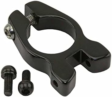 ALTALINE Bicycle Alloy Seat Post Clamp With Rear Rack Mount In Black, Multiple Sizes (29.8mm)