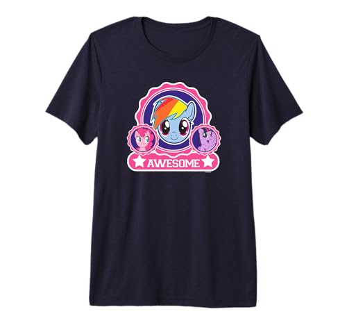 T-shirt My Little Pony avec logo premium texturé et finitions soignées pour adulte
