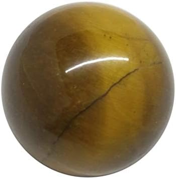 Miniatura 4 de WholesaleGemShop Cuarzo natural ojo de tigre de 1.575-1.772 in, esfera de bola, piedra preciosa A+ tallada a mano, cristal tallado a mano, curación,