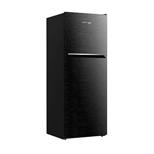 Image of Voltas Beko 250 L 3 Star Inverter Frost-Free Double Door Refrigerator (RFF273B, Wooden Black)