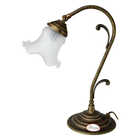 Art Nouveau Burnished Brass Table Lamp Cover