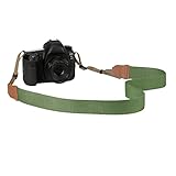 MoKo Kamera Gurt, Gewebte Baumwolle Camcordergurte Einstellbare Kameragurte Universal Tragegurt Schnellverschluss Schultergurt Nackengurt Camera Strap für alle DSLR / SLR Kameras, Armeegrün