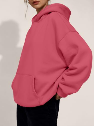 Image of Trendy Queen Women Oversized Hoodies Fall Outfits | Gentle Skin Feel, Aesthetic Drop Shoulder, Large Kangaroo Pocket, Seamless Daily Outfit Match