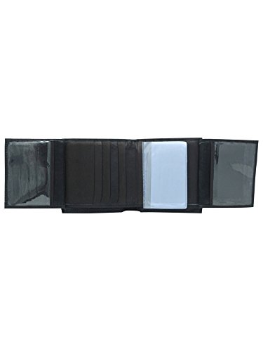 Luxury Divas Black Leather Bifold Wallet With 16 Credit Card Slots4