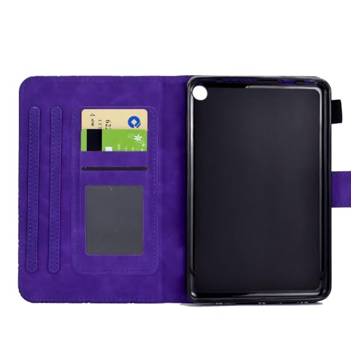 Funda para tableta Kindle Fire 7 2022 con soporte multiángulo y cuero protector 6