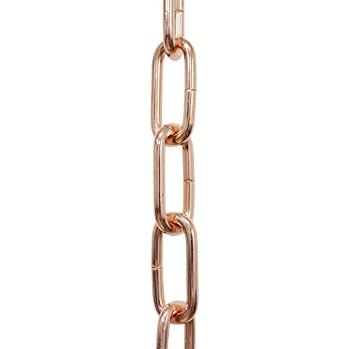 Image of RCH Hardware CH-ST59-U58-CO Steel Chandelier Chain 3 Gauge, Copper (1 Foot)