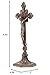 Veronese Design 9 5/8 Inch Saint Benedict Crucifix with Stand Cold Cast Resin Sculpture Bronze Finish