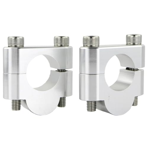 Adaptateur de montage de guidon en alu CNC usiné pour pontet de moto BMW G310R argent