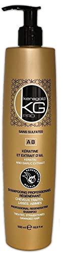 KERAGOLD PRO Shampoing sans Sulfates à Keratine/Extrait d'Ail, 1 L Cover