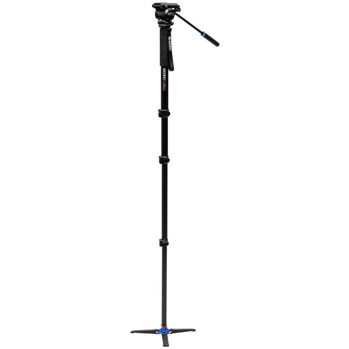 A48FD Classic Aluminum Video Monopod, 3-Leg Base And S4 PRO Flat...
