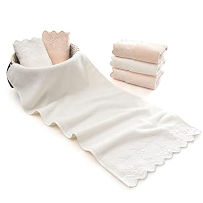 CULPRT Blumenwatte Handtuch Set Weiches Rechteckiges Gesichttuch Stark Absorbierende Und Farbliche Badezimmerzubehör, Weich Bequem/C/48 * 95Cm – Bild 4