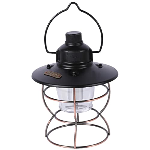 Lampe de camping rétro en métal pour illuminer votre jardin