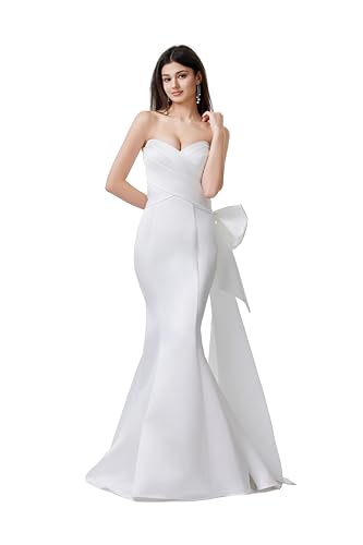 Wedding Dress for Bride 2025, Gorgeous & Classical, Formal Dress Evening Gown, White