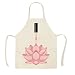Delantal Tema De Esmalte De Uñas Flor De Lino Imprimir Delantales De Cocina Unisex Cena Fiesta Babero De Cocina Delantal De Limpieza Divertido 38X47Cm Wqi83602