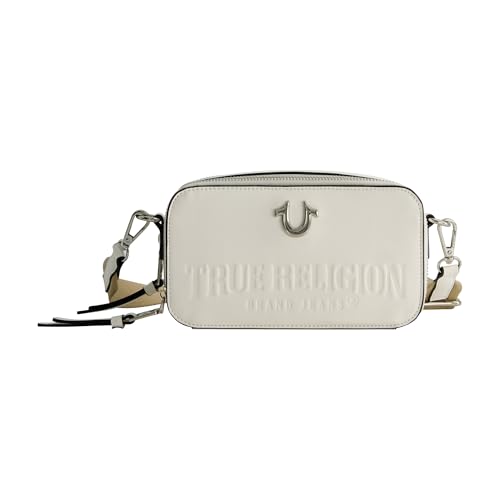Image of Concept One Women's True Religion Camera Bag, Women's Mini Shoulder Handbag With Embossed Logo and Adjustable Shoulder Strap