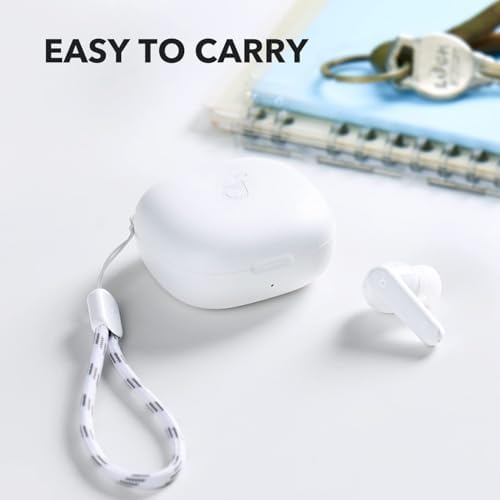 soundcore by Anker P20i True Wireless Earbuds, Wireless Bluetooth Headphones, 10 mm Driver, Bluetooth 5.3, Adjustable EQ, 30 Hours Playtime, IPX5 Waterproof, 2 Micros with AI (White) (Refurbished) - View 7