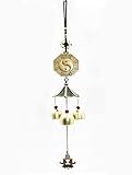 Mose Cafolo Zen Art Feng Shui Wind Chimes 3 Bells with Taiji Symbols on Top Makes Beautiful Sounds...