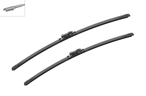 Image of BOSCH 3397007215 AeroTwin OE Replacement Wiper Blades Driver & Passenger Side - Set of 2 (26 inch & 24 inch) Pinch Tab | Driver and Passenger Side Original Equipment Replacement Blades