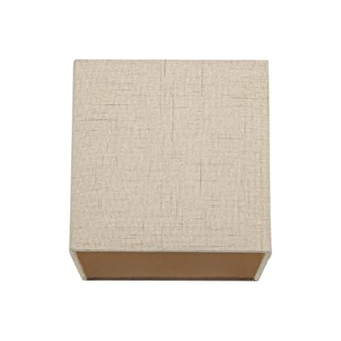Stylish Taupe Linen Small Square Lamp Shade Cover