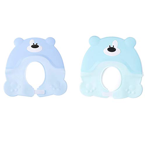 Cabilock Home 1 pç Touca de shampoo macia com desenho de urso ajustável para crianças (verde menta)
