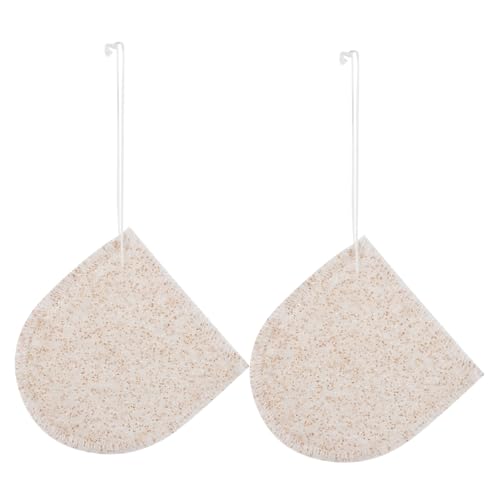 Ipetboom 2 piezas Esponja Facial Doble Cara para Limpieza y Exfoliación Suave Desmaquillante Natural para Sensible Impurezas y Suaviza Rostro