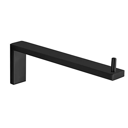 Porte-serviette mural moderne noir mat pour une routine fluide au réveil