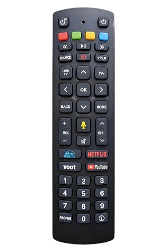 Image of Original Voice Remote Compatible with Replacement Jio Fibere | Jio Fibere TV Set-Top Box | Netflix, Hotstar, YouTube Hotkeys (Jio Fiber & Air Fiber)