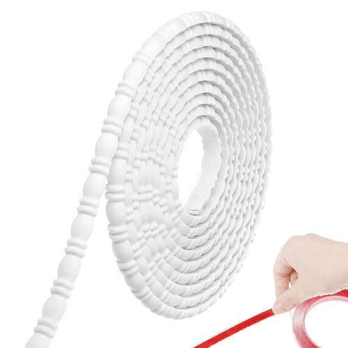 Roowest Flexible Molding Trim Peel and Stick for Walls 10ft, 10mm, Gourd