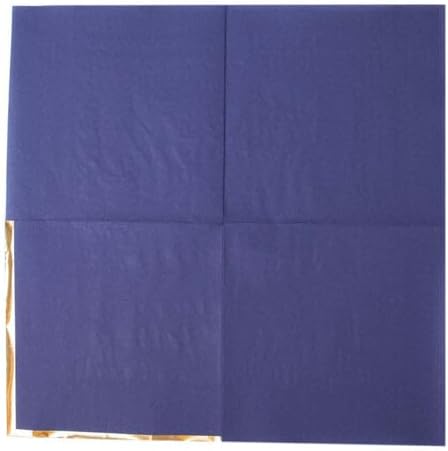 Miniatura 7 de Efavormart - Paquete de 50 servilletas de papel para fiestas, 2 capas, color azul marino suave con borde dorado