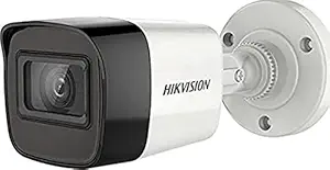 HIKVISION 2MP Outdoor Wired HD1080p with inbuilt Mic for Audio Recording DS-2CE16D0T-ITPFS + USEWELL BNC/DC, White