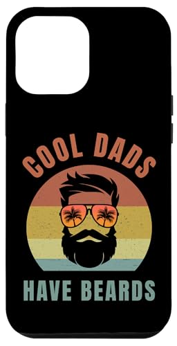 Cool Dads Have Beards Funny Bearded Dad Retro Vintage Custodia per iPhone 12 Pro Max