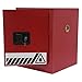 Rurazong 4 Gallon Flammables Liquid Storage Cabinet Industrial Safety Cabinet Galvanized Steel Hazardous Storage Cabinets Load 176lbs Fire Cabinet for Commercial Industrial and Home Use (Red)