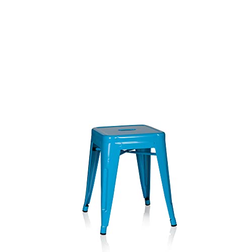 hjh Office Vantaggio 645004 - Taburete bajo (Metal), Color Azul Claro Cover