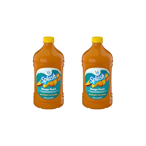V8 Splash Mango Peach Beverage 64oz Bottle (2 Pack)