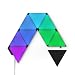 Produktbild Nanoleaf Shapes Ultra Black Triangle Starter Kit, 9 Smarten Dreieckigen LED Panels RGBW - Modulare WLAN 16 Mio Farben Wandleuchte Innen, Musik & Bildschirm Sync, Funktioniert mit Alexa Google Apple