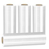 Stretch Film Shrink Wrap Roll 18' x 1500FT, Heavy Duty 70 Gauge Stretch Wrap Roll, Industrial Plastic Wrap for...