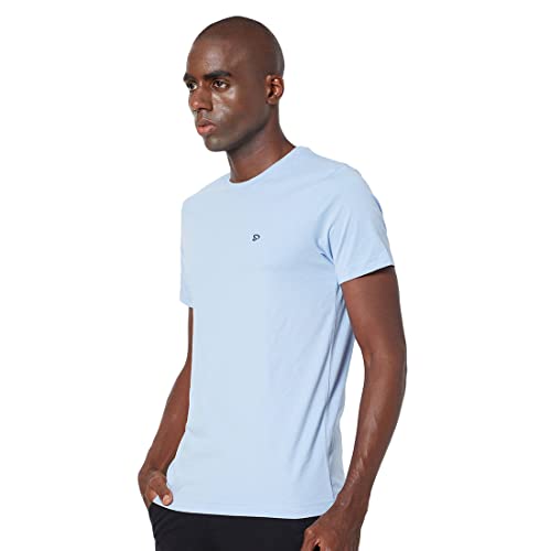 Image of sporto Men's T-Shirt | 80% Cotton and 20% Polyester | Round Neck | Breathable Casual Wear | Soft Comfortable Everyday T-Shirt | Pack of 1 | Color May Vary