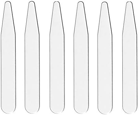 20 Count 2.2" 2.5" 2.7" 3" Inch Metal Collar Stays Stainless Steel (2.5")