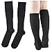 OHPHCALL Women's Fashion Compression Calf Sleeves for Sports Relief Varicose Veins Xl