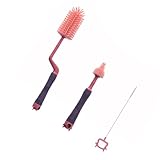 Goupillon : avec un design à long , adapté au nettoyage paroi intérieure biberon, et également idéal pour nettoyer fonds profonds et crevasses difficiles à atteindre, biberon