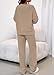 KIRUNDO Fall Sweatsuits Women 2 Piece Outfit Lounge Sets 2026 Matching Airport Oversized Sweatshirt Sweatpants Tracksuit(Khaki, Medium)